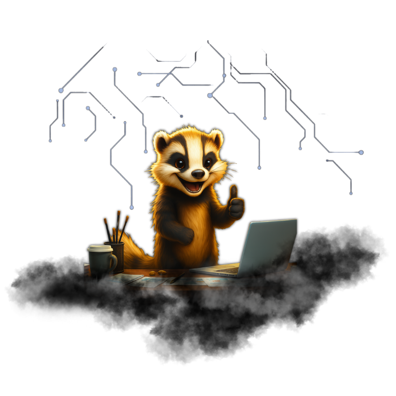 Hex - Creative Honey Badger Mascot